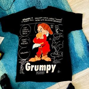 Disney ♻️ Rare Vintage Grumpy Tee